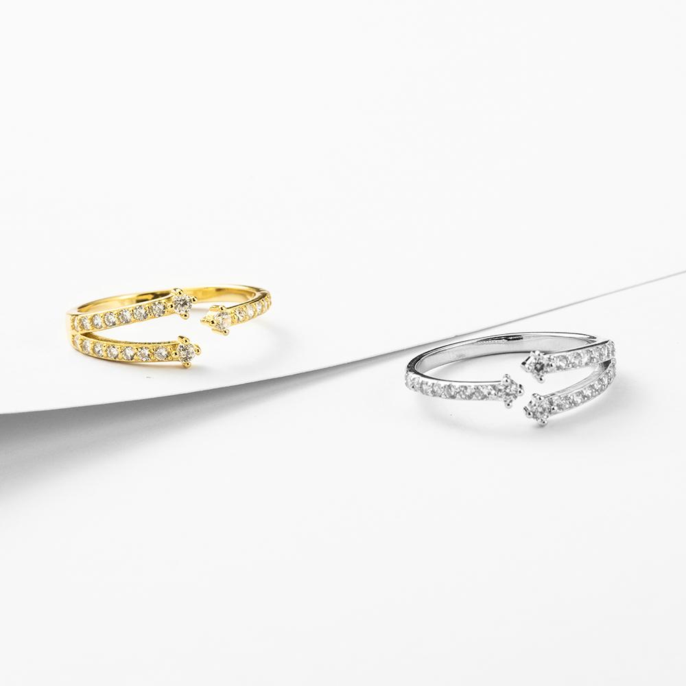 ANDYWEN Кольцо SISI из стерлингового серебра 925 пробы с тремя линиями, геометрические роскошные блестящие драгоценности для женщин, 2023 год, свадебные украшения, подарок