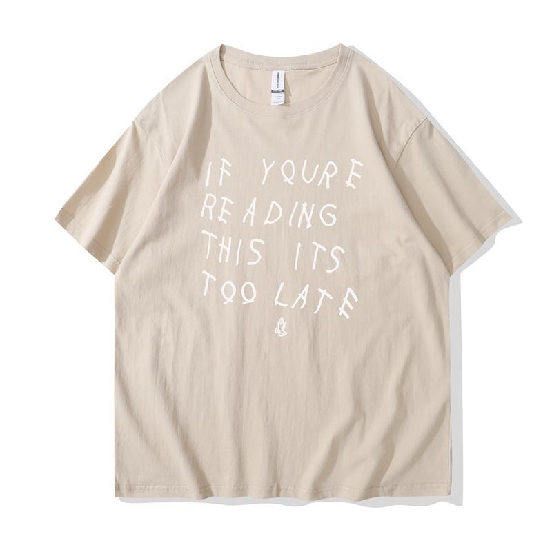 Drake Если ты это читаешь, уже слишком поздно. Винтажная футболка. Хлопковая футболка в стиле хип-хоп. Новая футболка. Женские топы.