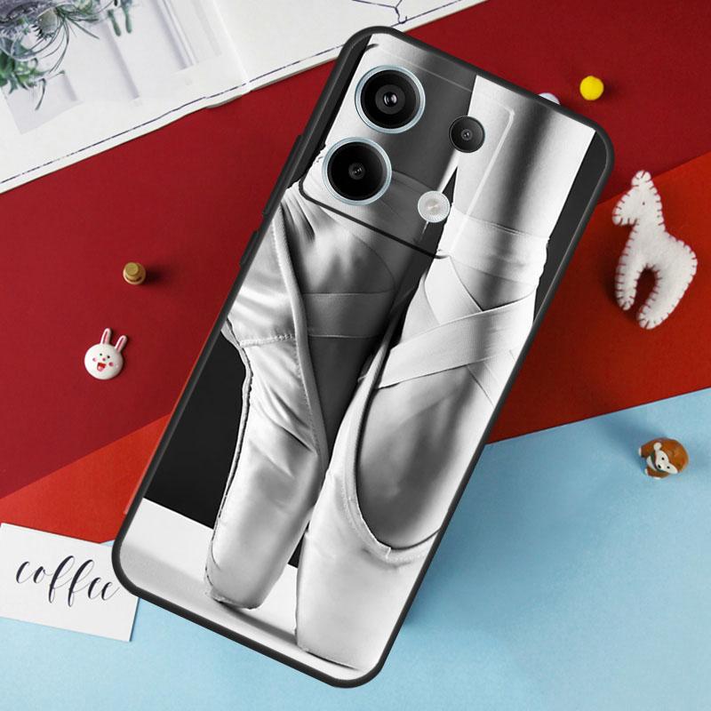 Чехол для пуантов Ballet Ballerina Shoes для Xiaomi Redmi Note 13 12 10 8 9 11 Pro 12S 10S 11S Redmi 13C 10A 10C 9C 12C