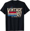 Classic 1981 Original Vintage Birthday Est 1981 Edition Tshirt Print Original Design Gifts T Shirts Summer Tops Camiseta