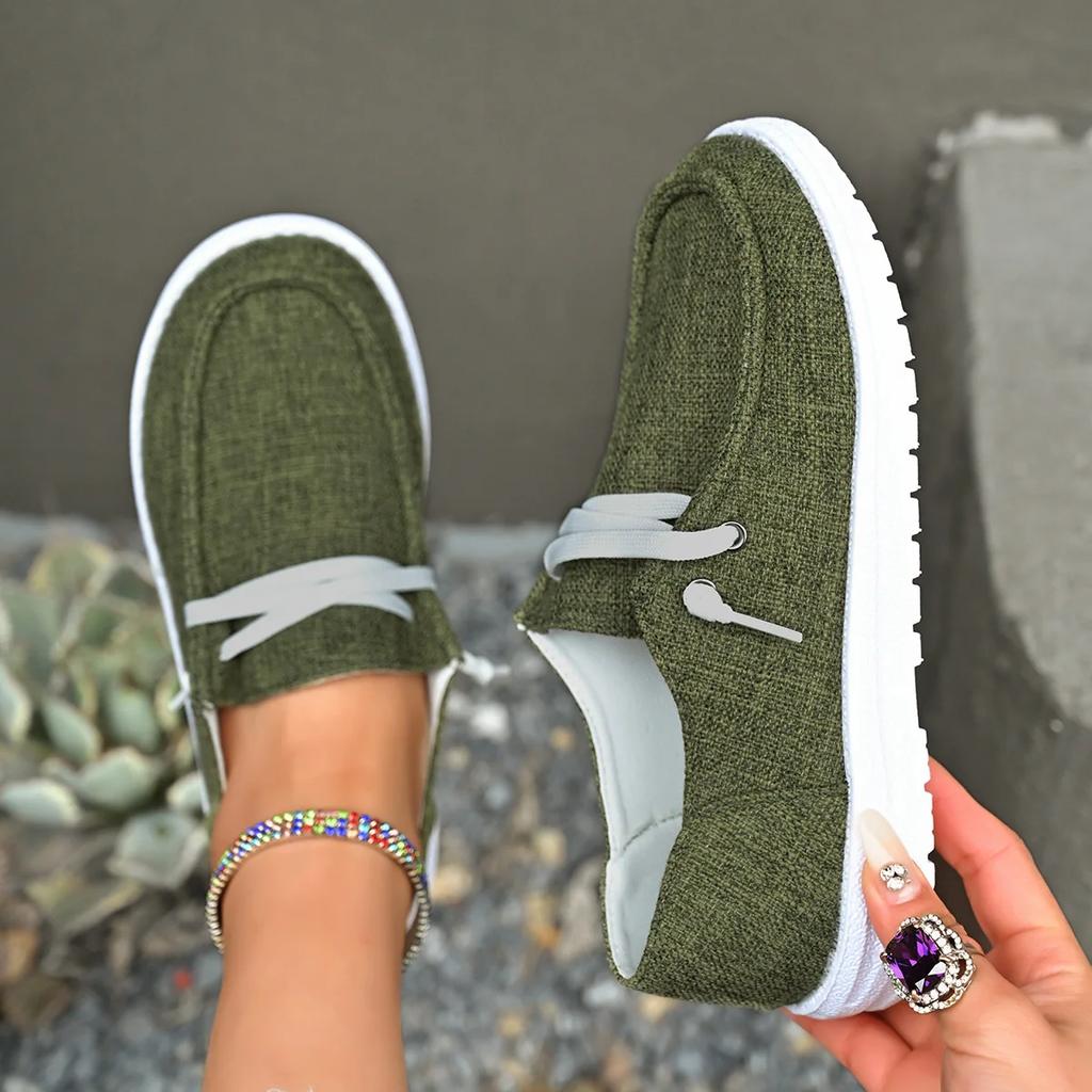 Женская обувь большого размера Весна и Осень Новая Мода Повседневная Спортивная обувь Европейская и Американская Плоская подошва На шнуровке Одинарная туфля