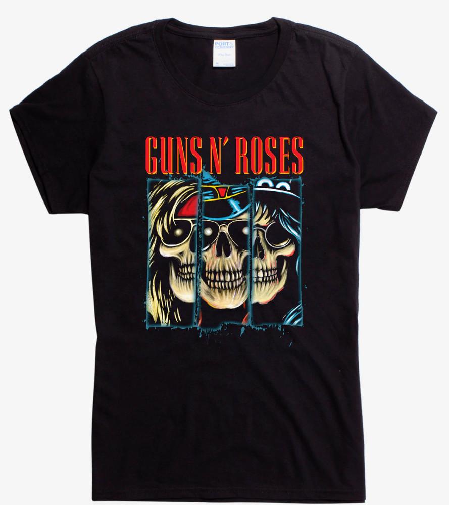 Guns N039 Roses SKELETON BARS Girls Women039s Junior T-Shirt NEW Licensed amp Official