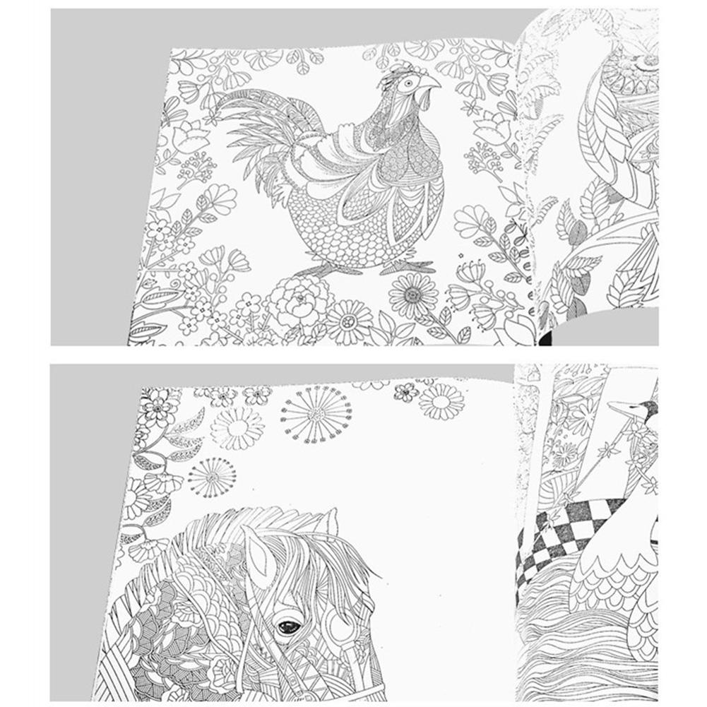 Secret Garden Adult Decompression Hand-painted Coloring Book Mysterious Garden Coloring Book