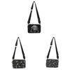 Halloween Skull Shoulder Bag For Women Pu Leather Casual Crossbody Purse With Zipper Closure