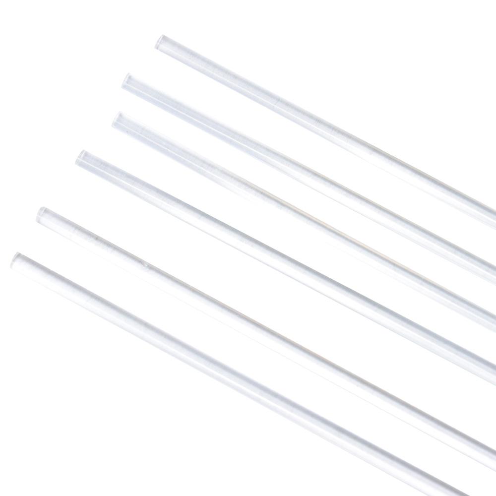 6 шт. прозрачный акриловый круглый стержень диаметром 2 мм, длиной 8 дюймов, аксессуары для декора своими руками, поделки своими руками