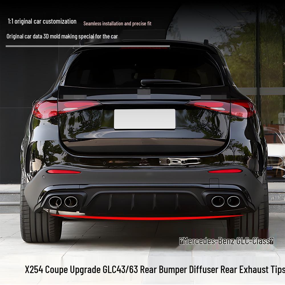 Mercedes-Benz GLC Class X254 Coupe Rear Diffuser & Exhaust Upgrade for GLC43/63 (2014+)