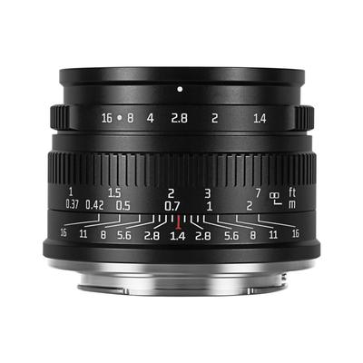 7artisans 35mm II Фикс-объектив Sony E Ручной Большой Идеально для Черного F1.4 E-Mount APS-C (Гарантия производителя 2 года) Совместимый, Фокус, Диафрагма,