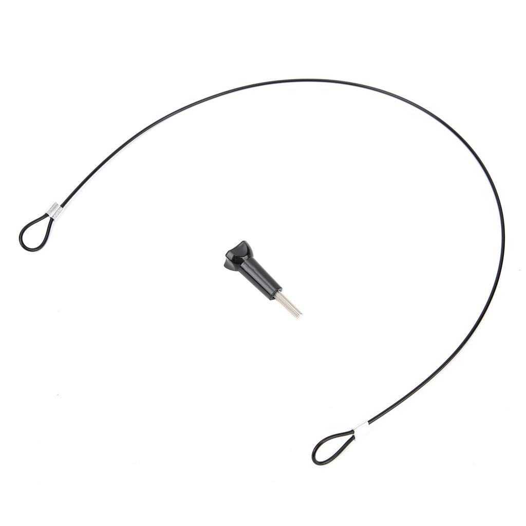 60cm Stainless Steel AntiLost Tether Lanyard with 1 4in Screw for GOPRO OSMO Action