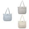 Large Capacity Canvas Bag Soft Material Trendy Tote Bag Street Style Crossbody Bag