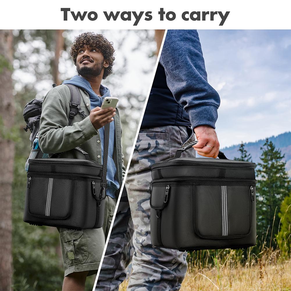 Portable Power Station Bag with Shoulder Strap &Handle for Ecoflow River 2 Pro for Ecoflow River 2 Max Waterproof Carry Case