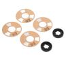   Reel to Reel Cassette Retro Blank Metal Reel Cassette Tape with 4 Reels 2 Wheel for Music Recording