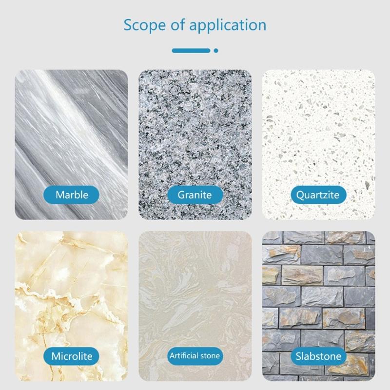 Упаковка из 3 шт. 100 прочных насадок для угловой шлифовальной машины для столешниц из мрамора, гранита и кварца диаметром 6/10/15 мм