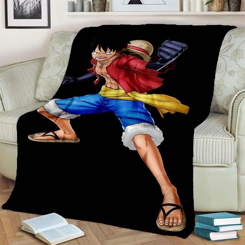 Цельное легкое фланелевое одеяло из японского аниме, универсальное одеяло для праздничного подарка, теплые и мягкие одеяла на все сезоны