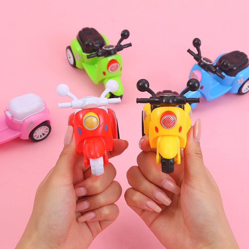 Mini Simulation Inertial Three Wheel Motorcycle Model Children Toy For Gift