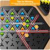 Non-Toxic New Geometry Chain Chess Puzzle Triangle Chess Desktop Game Rubber Band Training Family Interaction Exercise Thinking Toys Gifts
