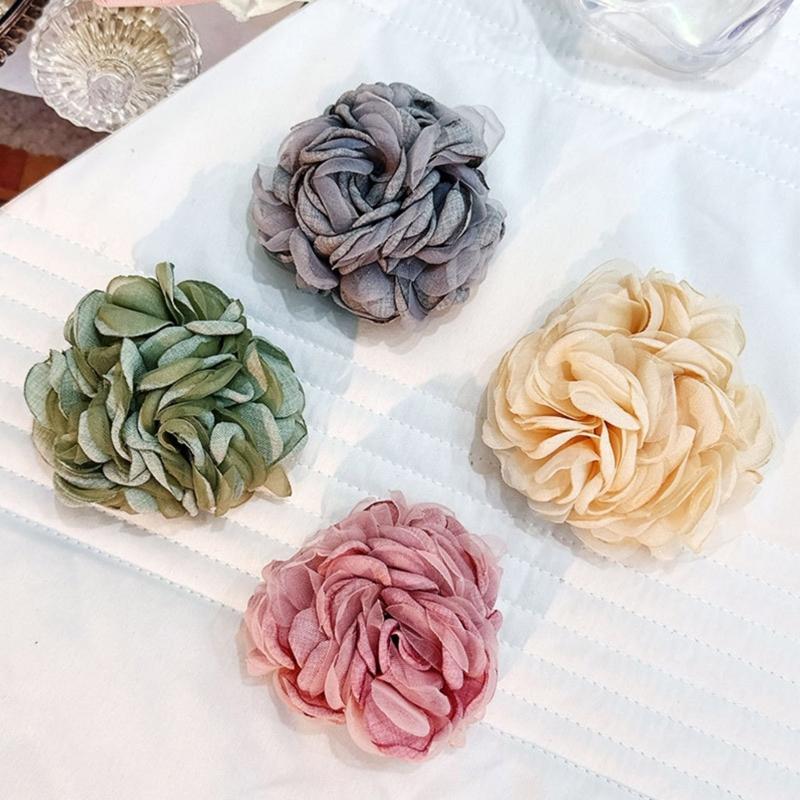 Тканевый Цветочный Чокер Ручной Работы Цветок Галстук Регулируемый Простой Дизайн Элегантный Цветочный Ошейник Подходит для Вечеринки