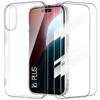 Protective Case - BOOLING - for iPhone 16 Plus - Soft Silicone - Shockproof - 2 Tempered Glasses