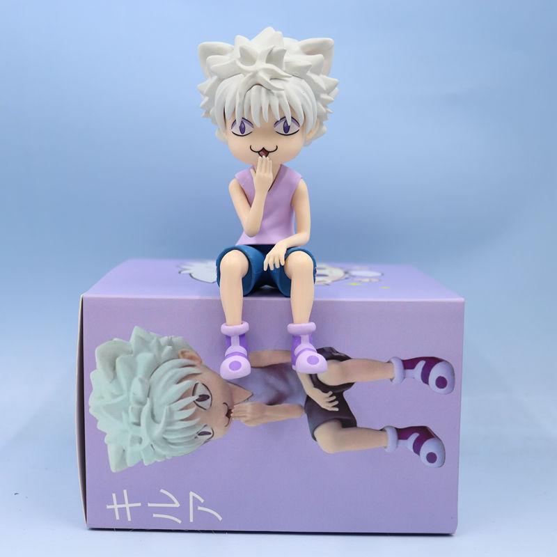 11 см Аниме Фигурка HUNTER X HUNTER Киллуа Золдик Милая Модель Кошки Мультяшный Периферийный Декор для Рабочего Стола Коллекционные Подарки Кукла Игрушка