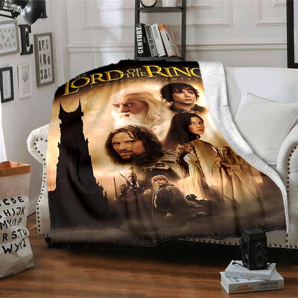 1pc Lord of the Rings Two Towers Flannel Blanket Soft Warm Throw for Home, Office, Travel, All-Season Cozy Bedding GiftL1123
