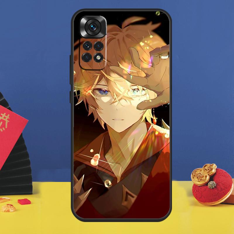 Чехол для телефона Genshin Impact Тарталья для Xiaomi Redmi Note 14 Pro 13 12 9 10 11 15 Pro Plus 10C 12C 13C 14C 15C