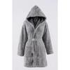 Plain Hooded Unisex Wellsoft Plush Dressing Gown | Bathrobe