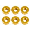 6x Rear Sprocket Nuts M10 X 1 Gold For Ducati 1098 1098S 1098R 1198 S 2007-2011