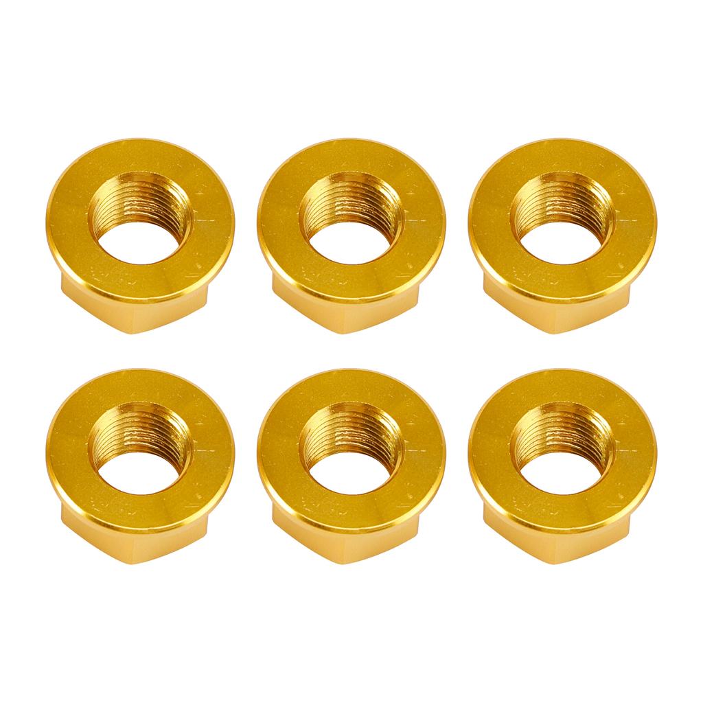 6x Rear Sprocket Nuts M10 X 1 Gold For Ducati 1098 1098S 1098R 1198 S 2007-2011
