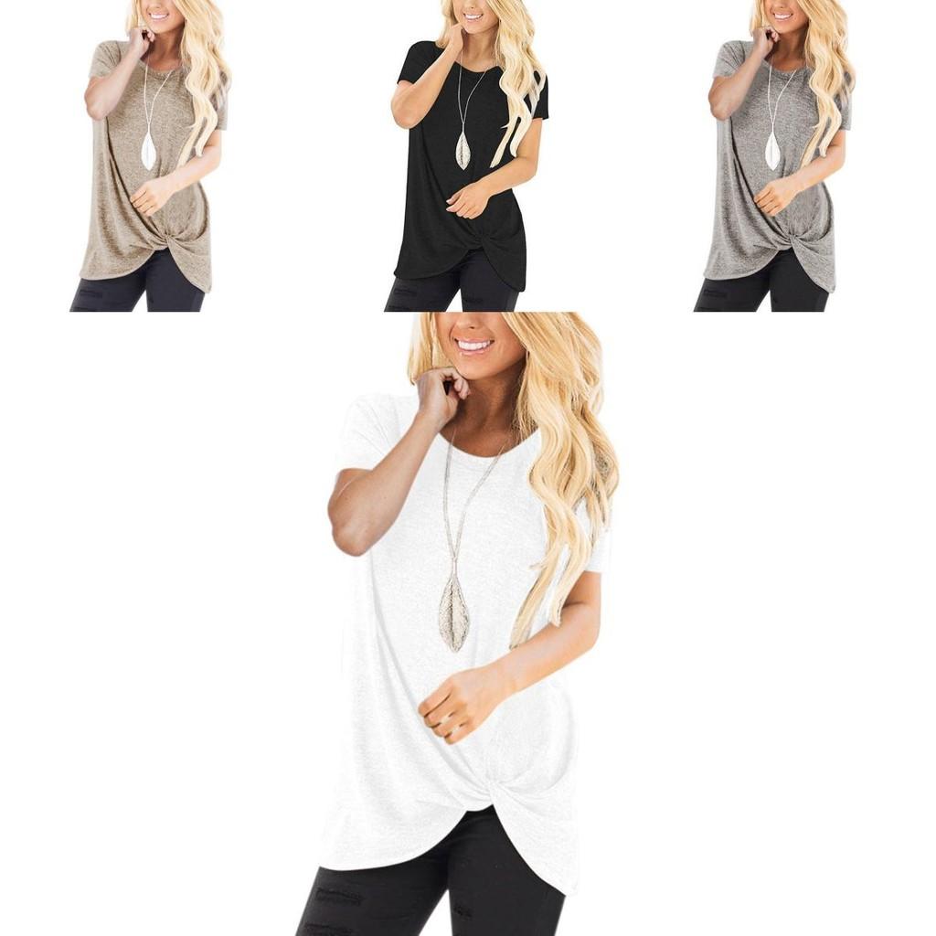 Стильные женские туники с коротким рукавом, летние свободные блузки, рубашки больших размеров, футболки