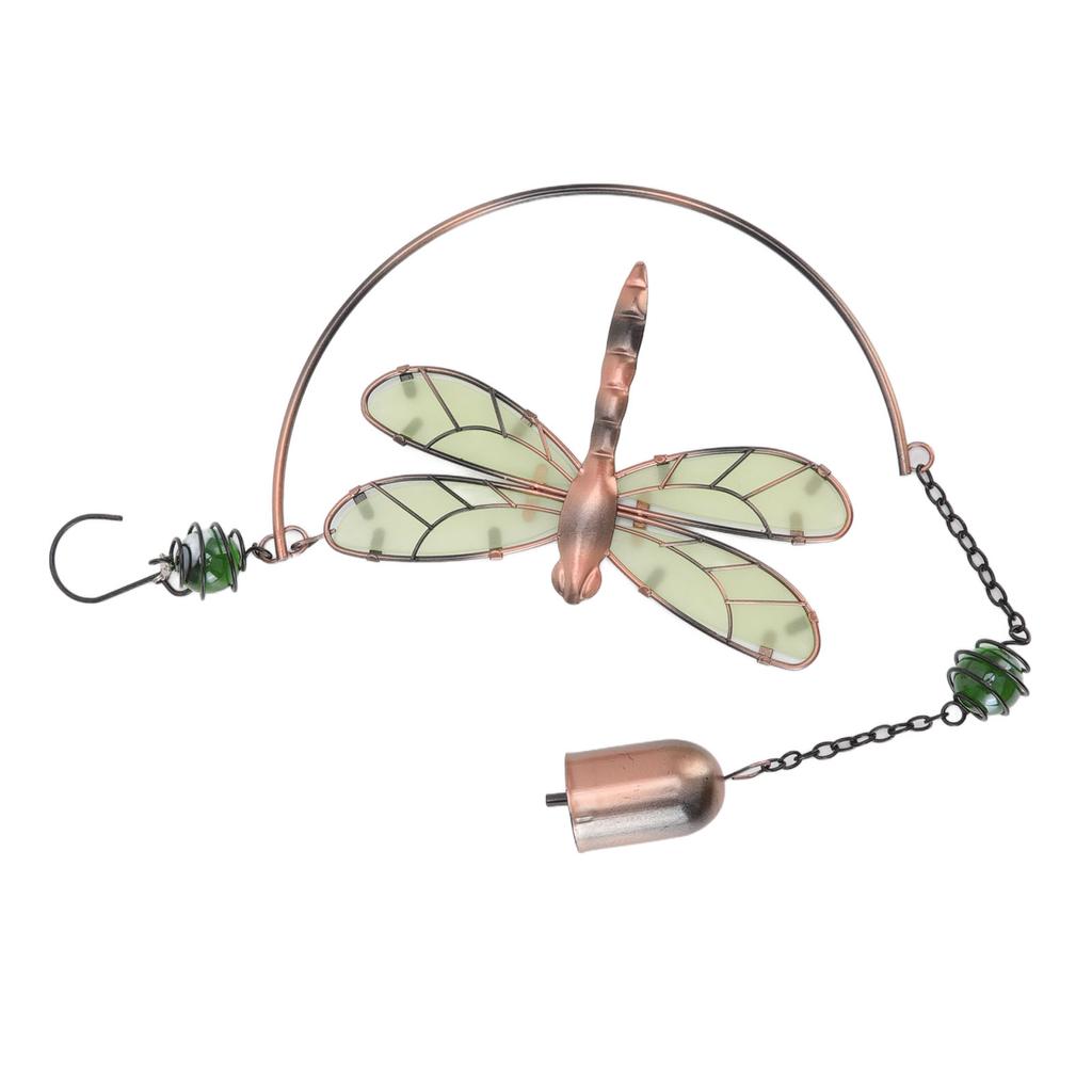 Dragonfly Wind Chimes Waterproof Beautiful Melody Iron Hanging Ornaments for Home Garden Balcony Decoration
