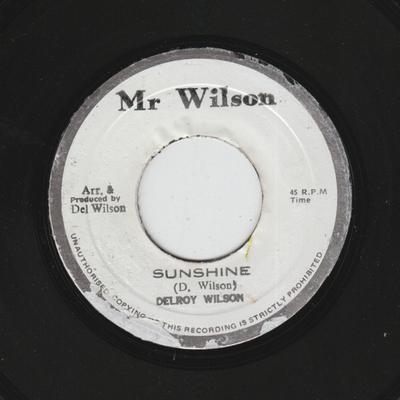 7-дюймовая пластинка DELROY WILSON Sunshine NONE Mr Wilson Ямайка Регги Ска Даб Б/у