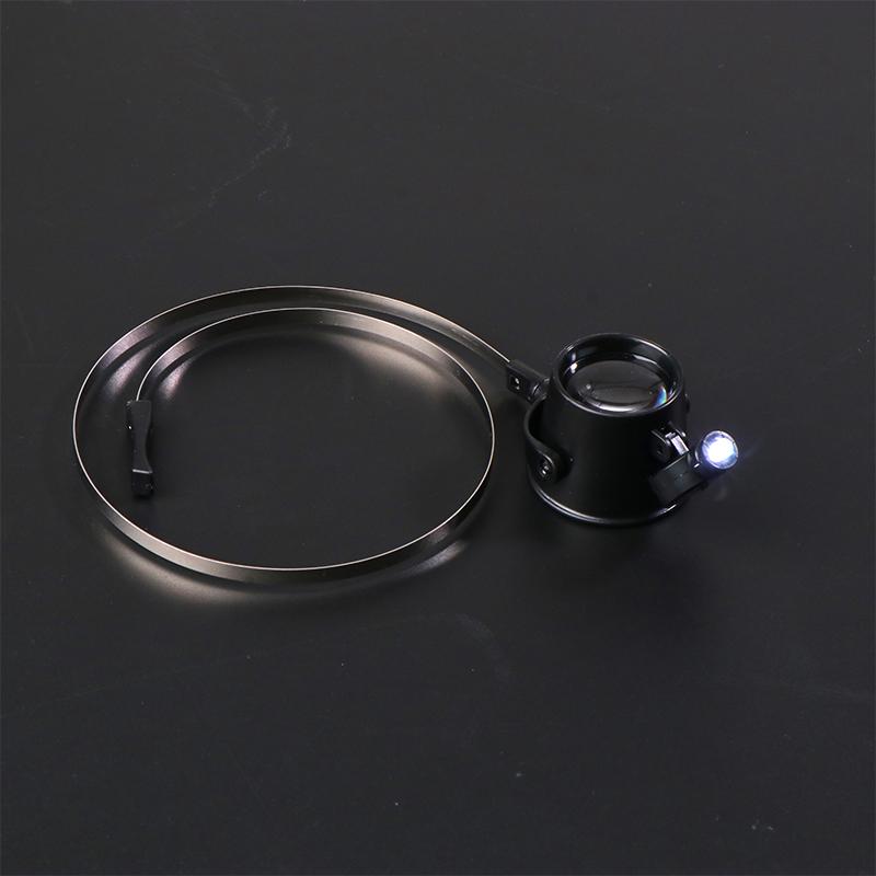 Наголовная 15-кратная ремонтная лупа со светодиодной лампой, регулируемая лупа для ремонта часов, ювелирных изделий, аксессуары для инструментов часовщика