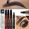 5 Colors Microblading Eyebrow Pen Waterproof Liquid Eyebrow Pencil Long Lasting Eyebrow Tattoo Pen 4 Oints Eyebrow Pen Cosmetic