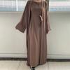 Women's Solid Color Muslim Robe: Multi-Color, Plus Size, Autumn Collection