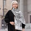 Knitted  Print Thick  Scarf  Women Plaid Design Pashmina Shawls Cashmere Shawl Lady Warm Winter Wrap Tassel Scarves