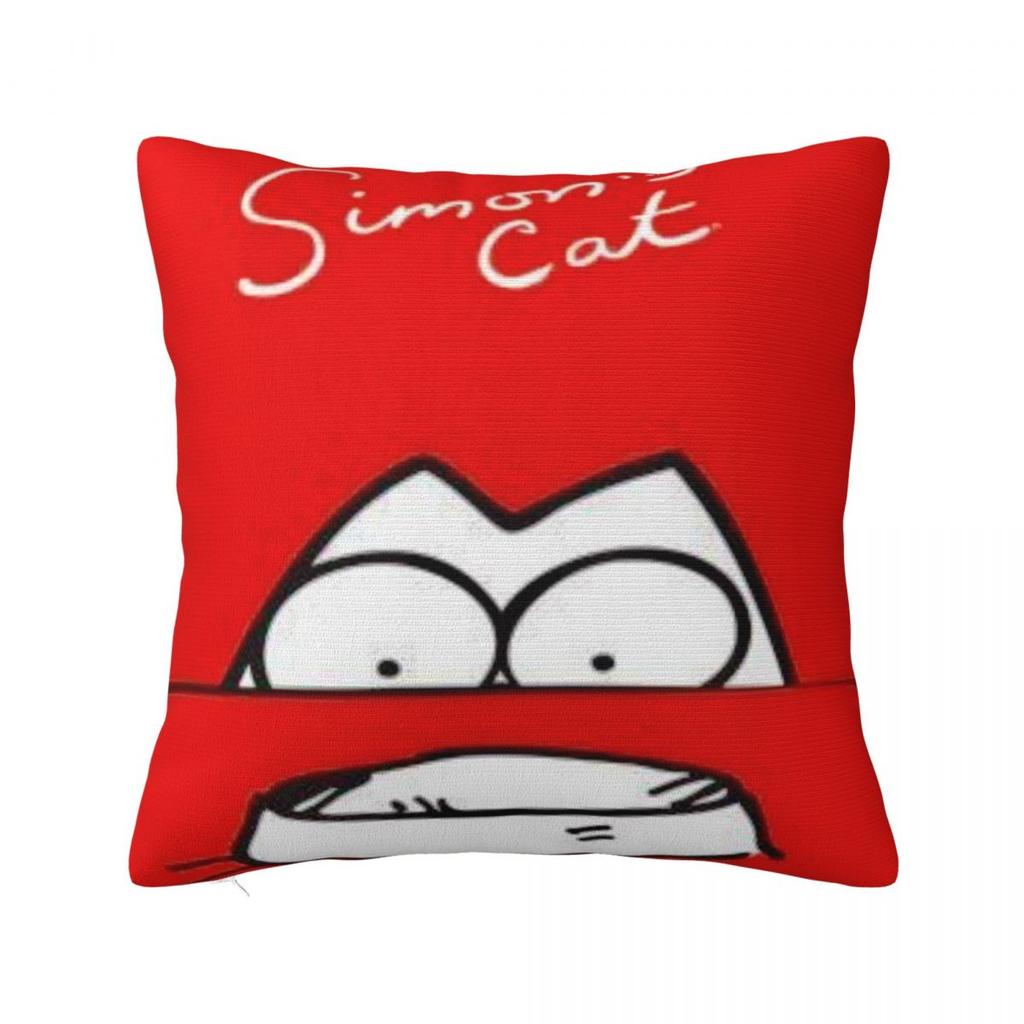 Trendy Living Room Simons Cartoon Cat Catsdecorations Pillowcase Merch Pillow Covers Square Multiple Sizes
