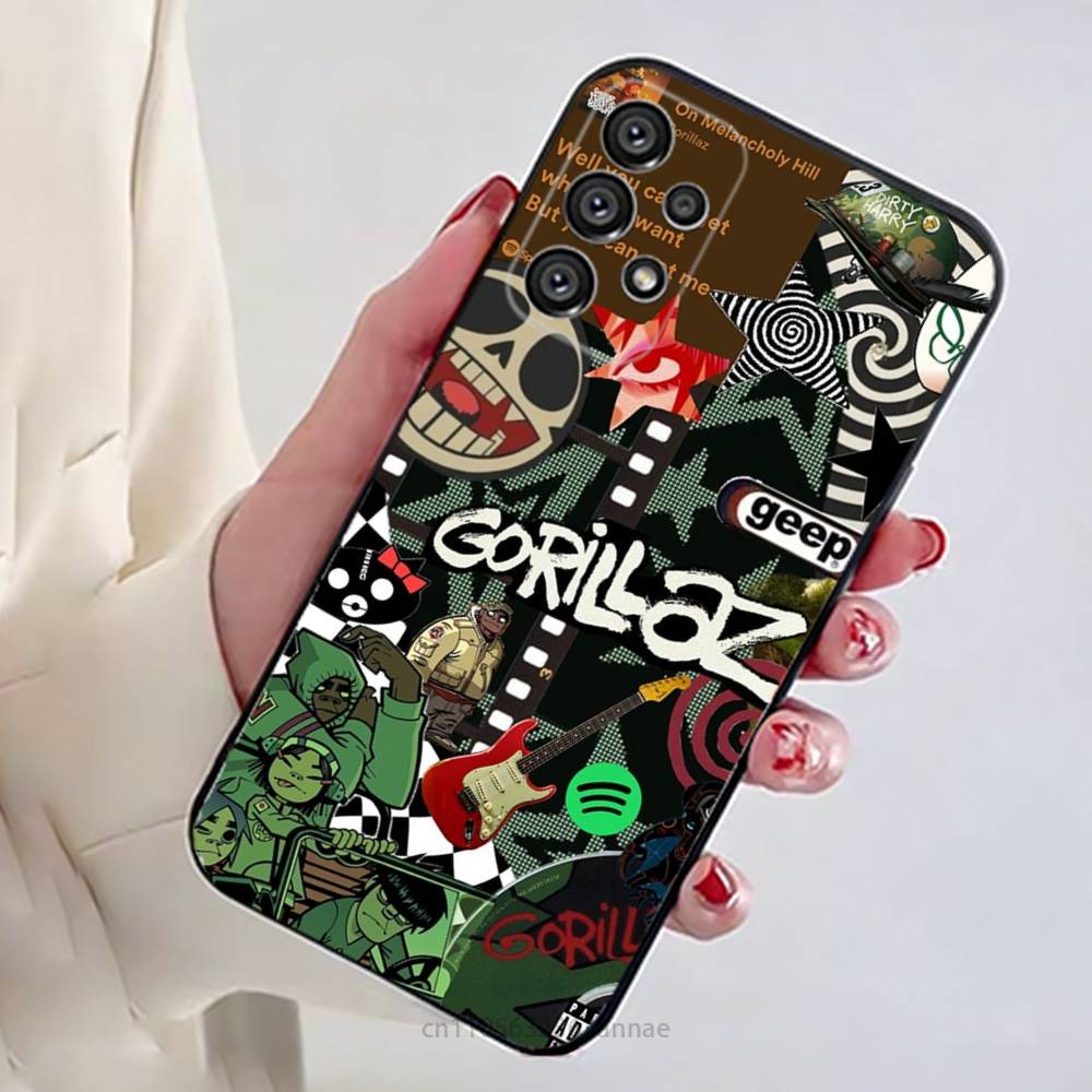 Чехол для телефона с изображением мультяшной рок-группы G-Gorillaz для Samsung Galaxy A54,34,24,73,53,52,52S,04S,04E,A72