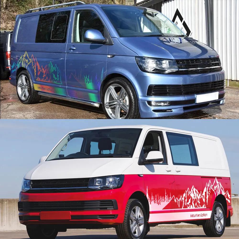 Автомобильные наклейки в горном стиле для Volkswagen VW Transporter T4 T5 T6 Multivan Caravelle Camper Van Motorhome Наклейки Аксессуары