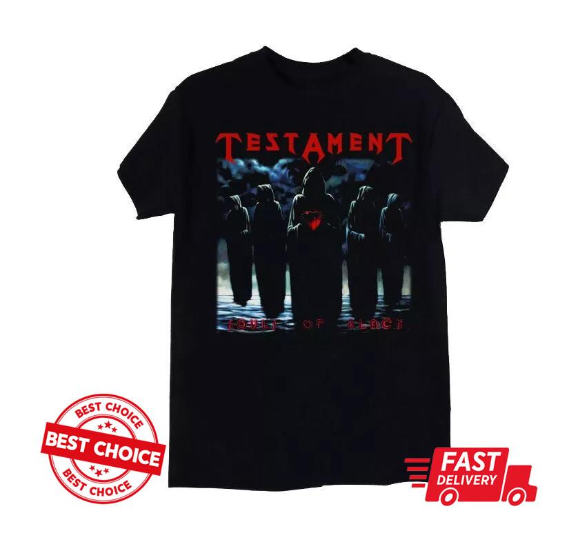 TESTAMENT SOULS OF NEW BLACK УНИСЕКС ФУТБОЛКА S-3XL Q8342 Унисекс Футболка