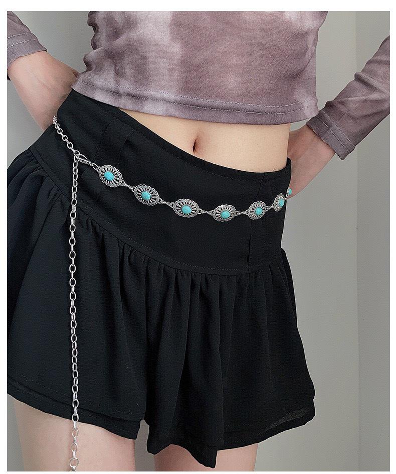 Богемный Этнический Металлический Пояс-Цепочка на Талию Высокого Класса для Женщин - Ретро, Универсальный Модный Аксессуар