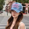 New Denim English Alphabet Baseball Cap Summer Sunscreen Hat Women's Fashion Cap