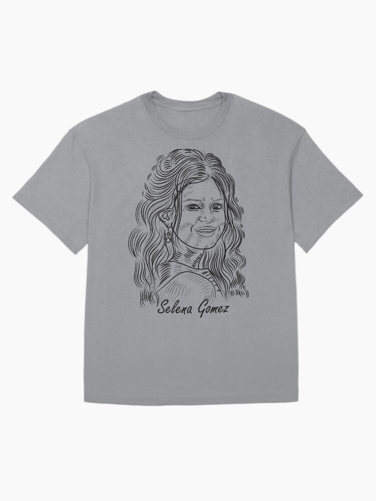 Selena Gomez sketch portrait t-shirt Oversized T-Shirt