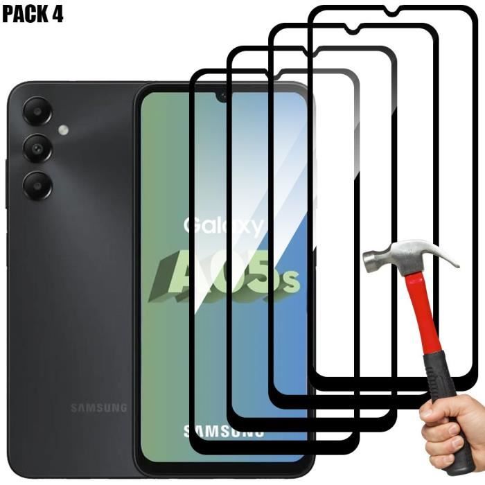 Verre Trempé Intégral pour Samsung Galaxy A05s, Vitre Protection Lot-4