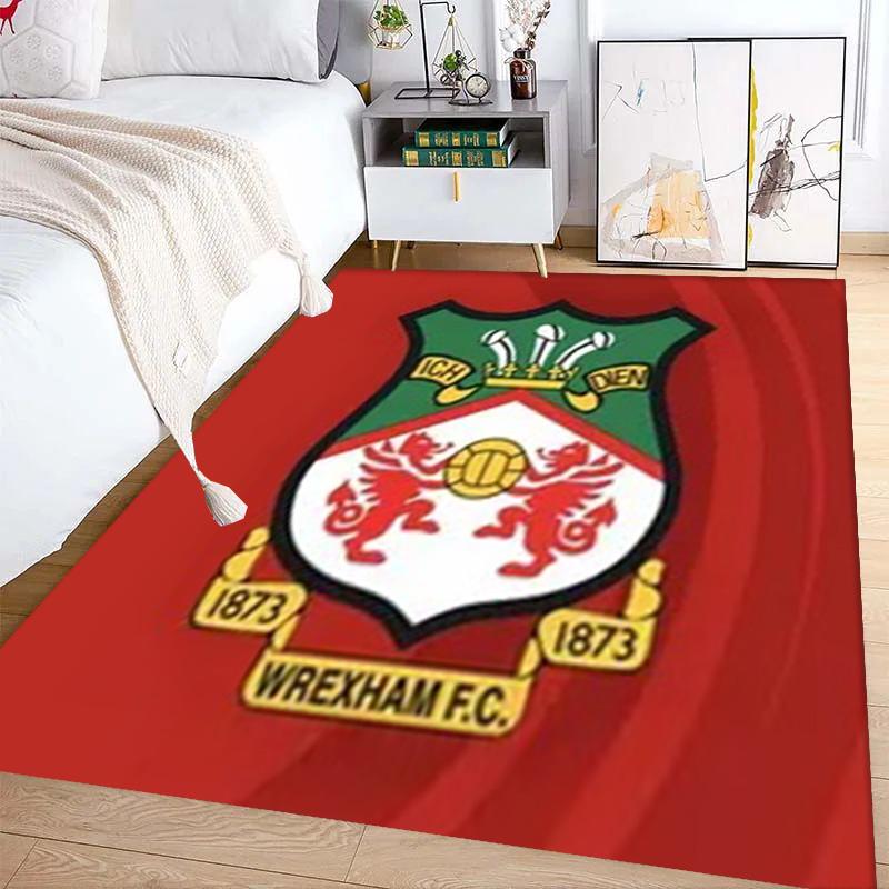 Heritage Pride: Wrexham A.F.C. carpet Suitable for all seasons Living room and bedroom mats Doormat Room Office chair cushion