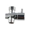 T-Adapter 3 Way Shower Head Diverter Valve Copper Prevent Water Leakage 3 Way Switch Faucet Valve Durable Three Function