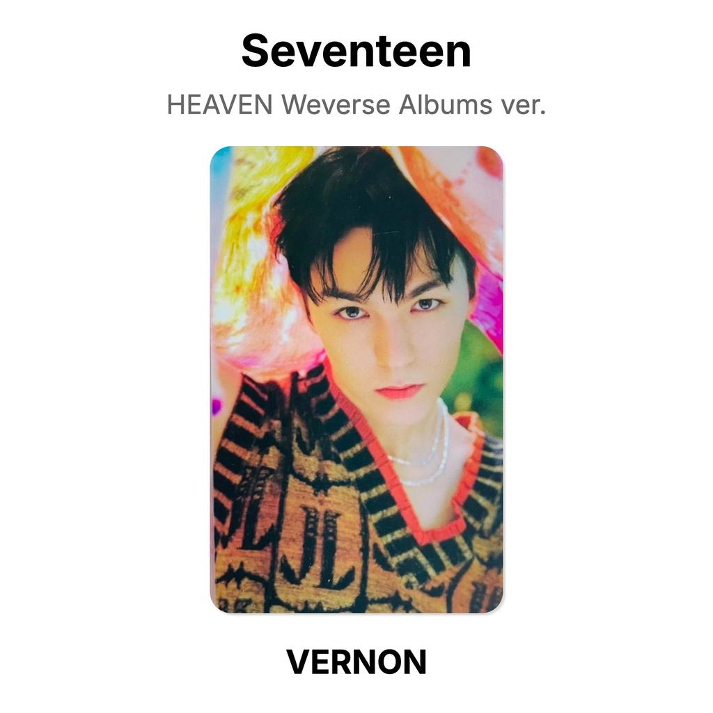 Seventeen HEAVEN Weverse Albums версия. Официальная фотокарта