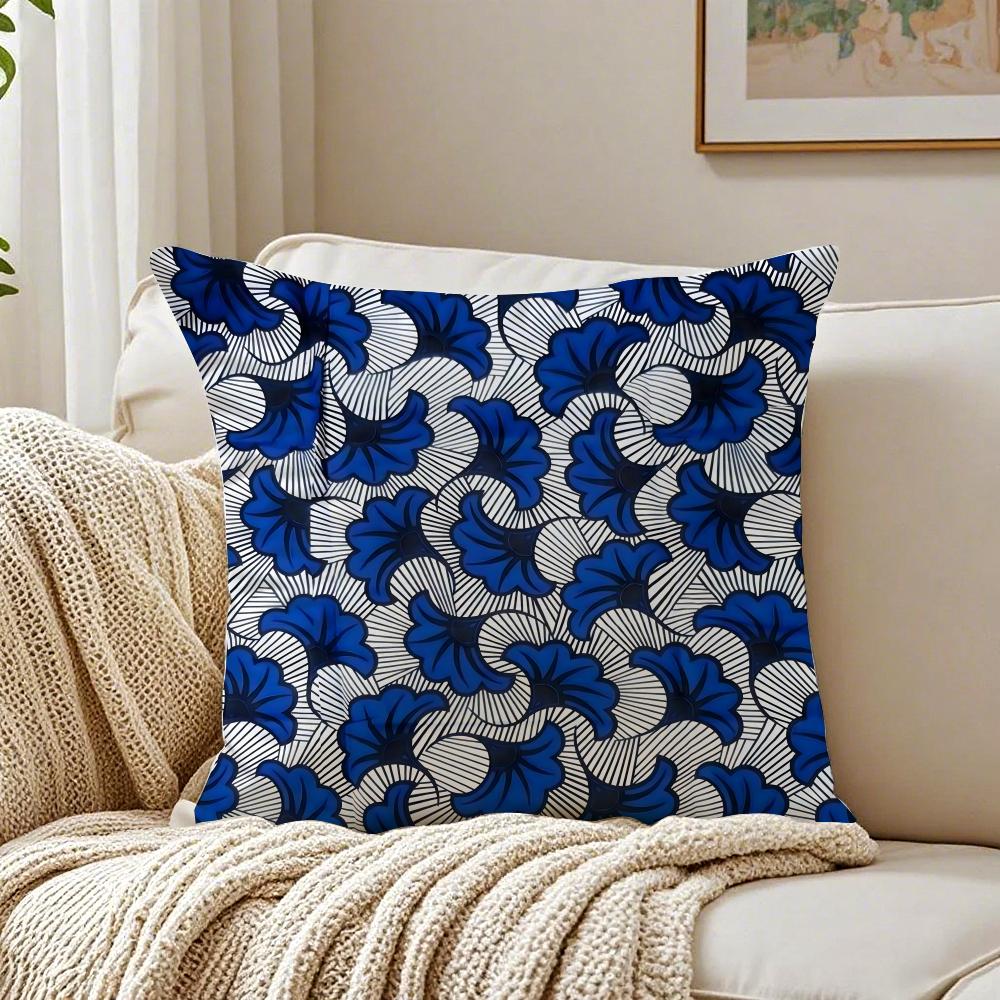 Bold Cultural Pattern Style Print Cushion Cover Linen Pillowcase Soft  for Sofa Bed Home Room Decor