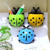 1pc Cute Suction Cup Toothbrush HolderCreative Seven-Star Ladybug Pen Storage HoldersChildren Brush Teeth Bathroom Accessories
