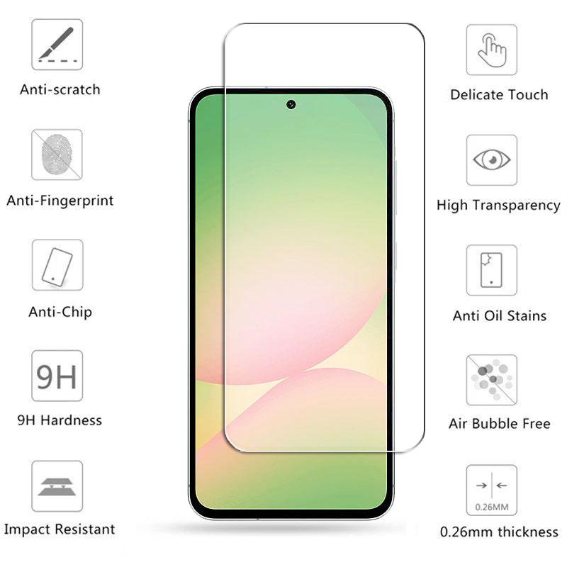 Полное прозрачное стекло для Samsung Galaxy A36 Закаленное стекло Galaxy A56 A36 A16 A26 Защитная пленка для экрана телефона Samsung A36