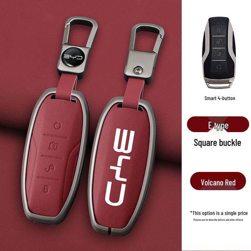 Чехол для ключа автомобиля BYD Han, Dolphin, Tang, Qin Yuan - Полная защита