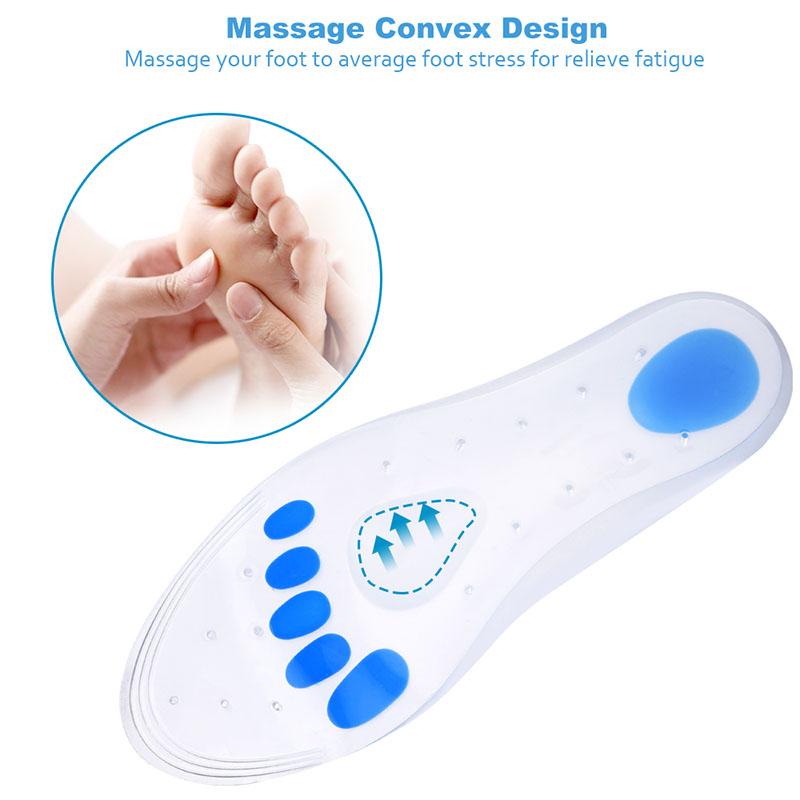 Силиконовые гелевые стельки для лечения подошвенного фасциита, боли в пятках, уход за ногами, поддержка свода стопы, ортопедические вставки, подушечки для обуви